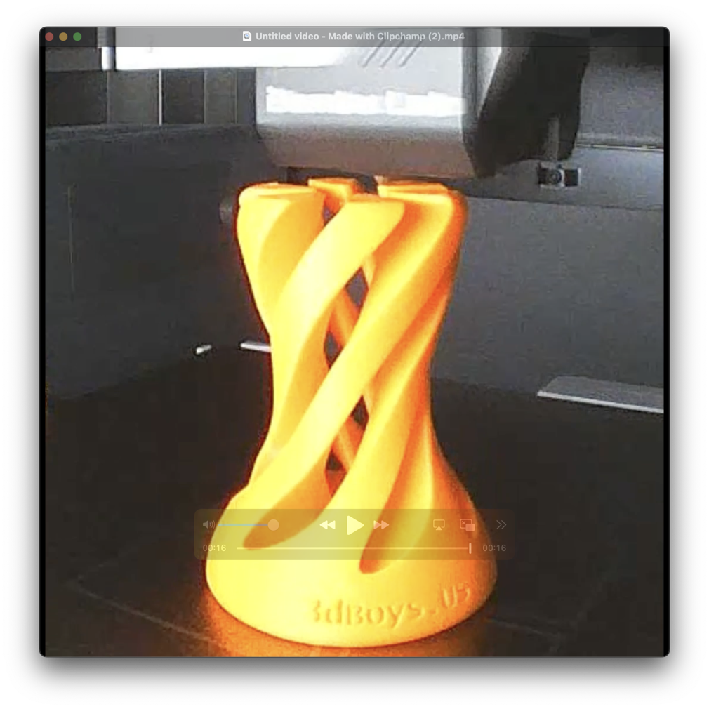 3D print timelapse preview